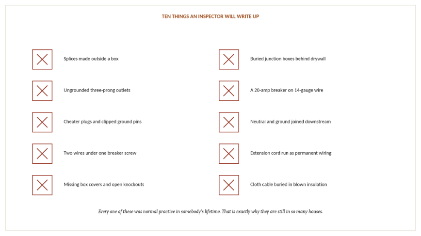Figure 21 — ten shortcuts inspectors now ban